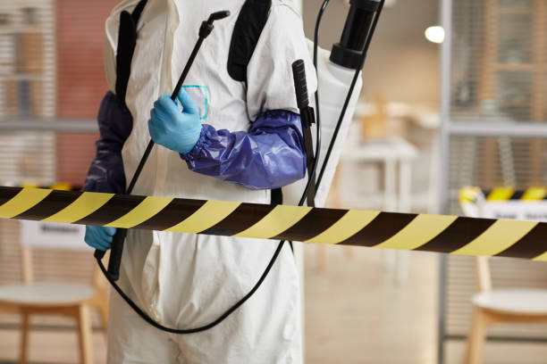 Professional Biohazard Cleanup technician working in Rialto, CA